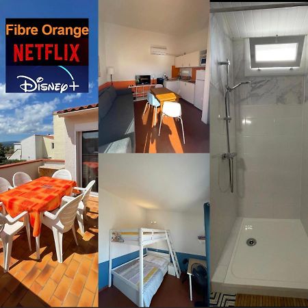 T2 avec terrasse, vue étang et son coucher de soleil, plage à proximité, wifi et place de parking gratuit que l on nomme Grain de Corail Le Barcarès Exterior foto